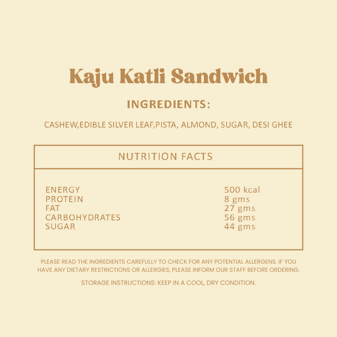Kaju Katli Sandwich