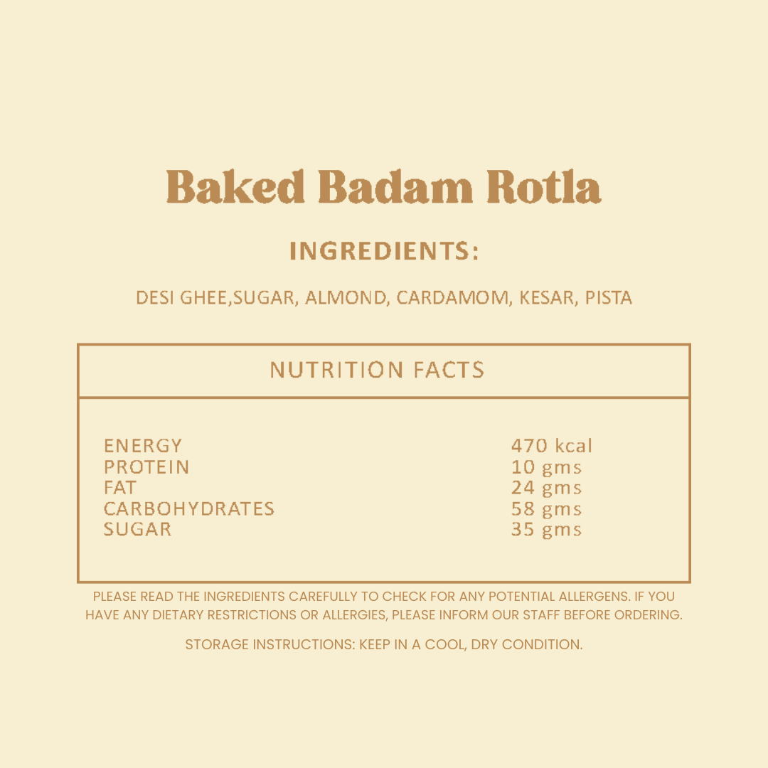 Baked Badam Rotla