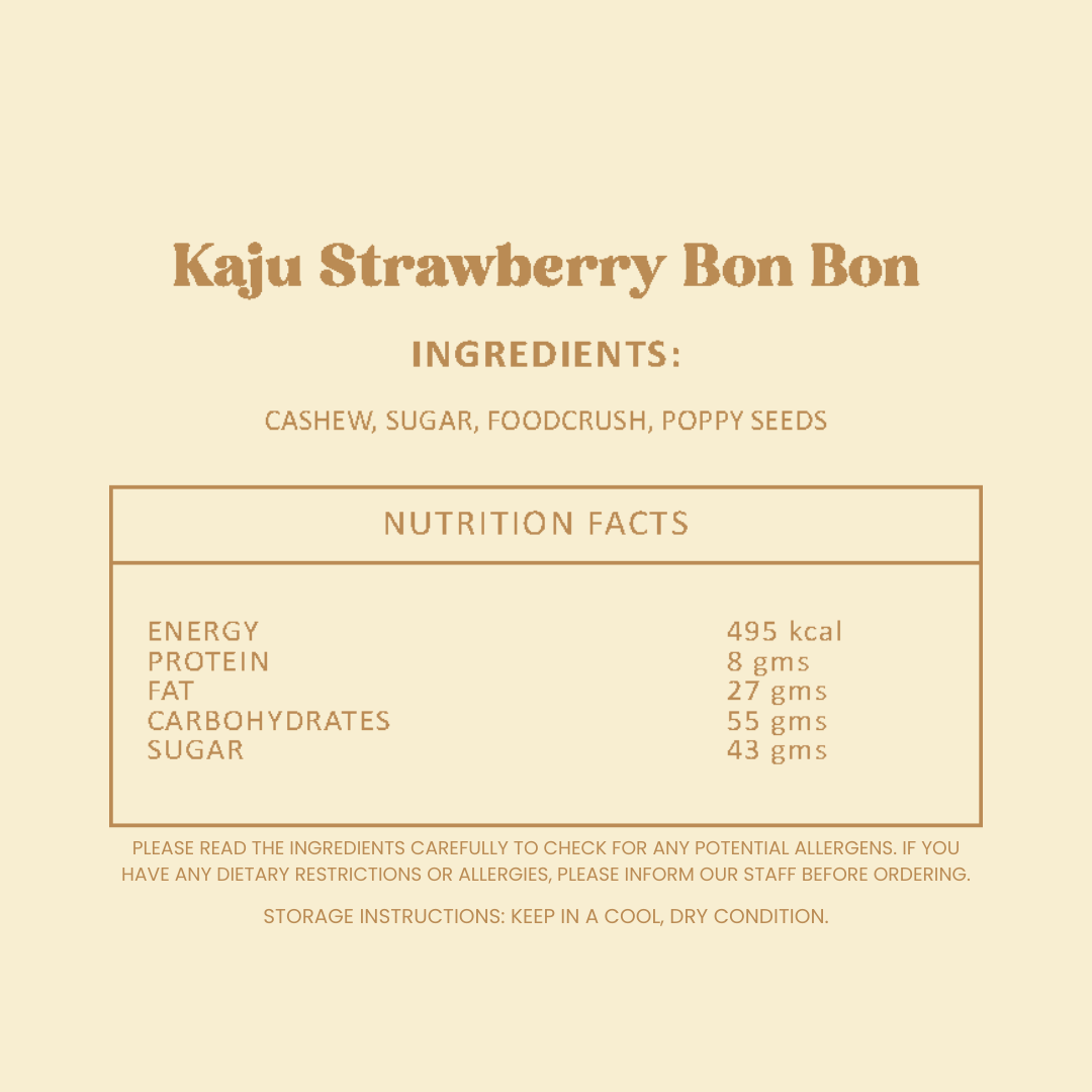 Kaju Strawberry Bon Bon