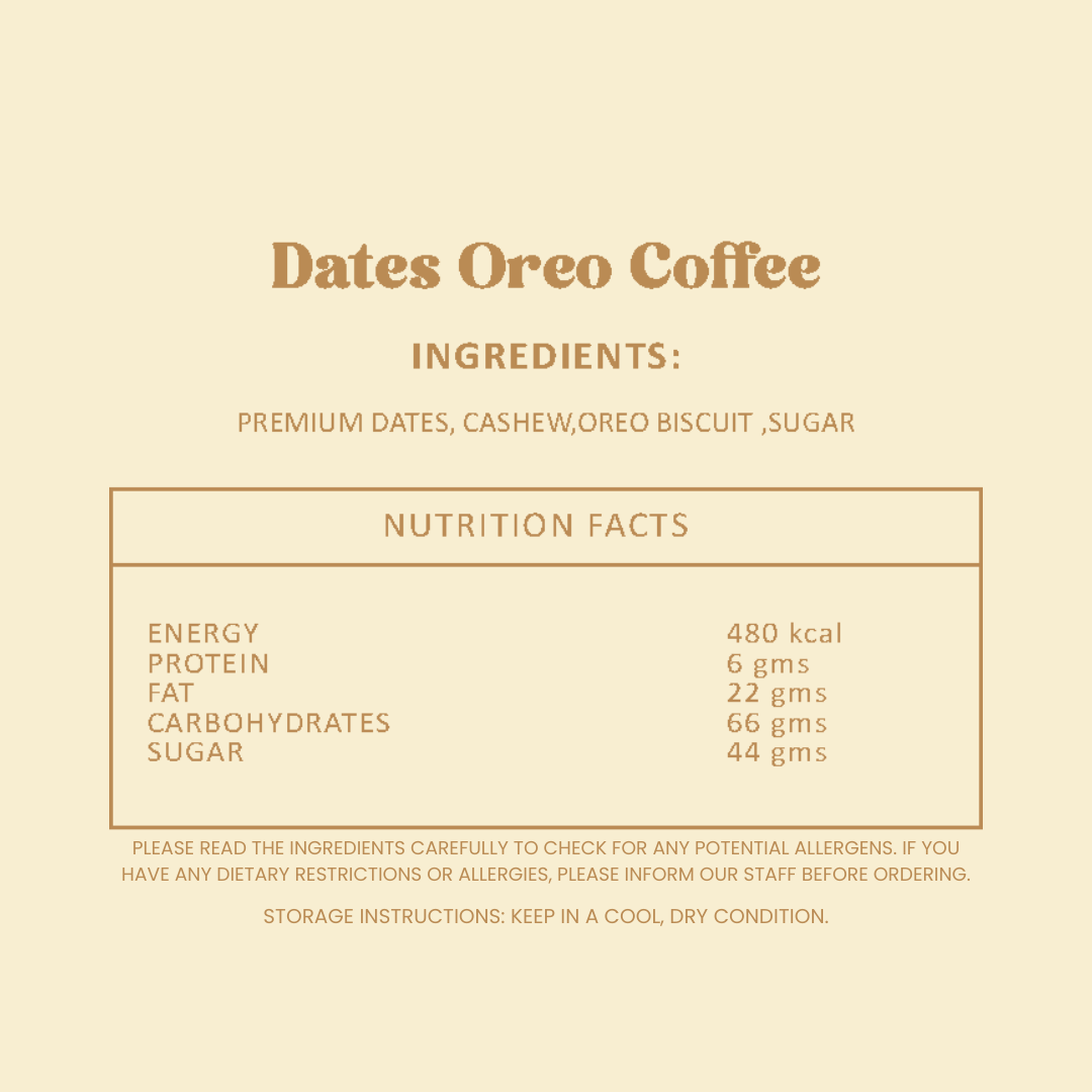 Dates Oreo Coffee Bites