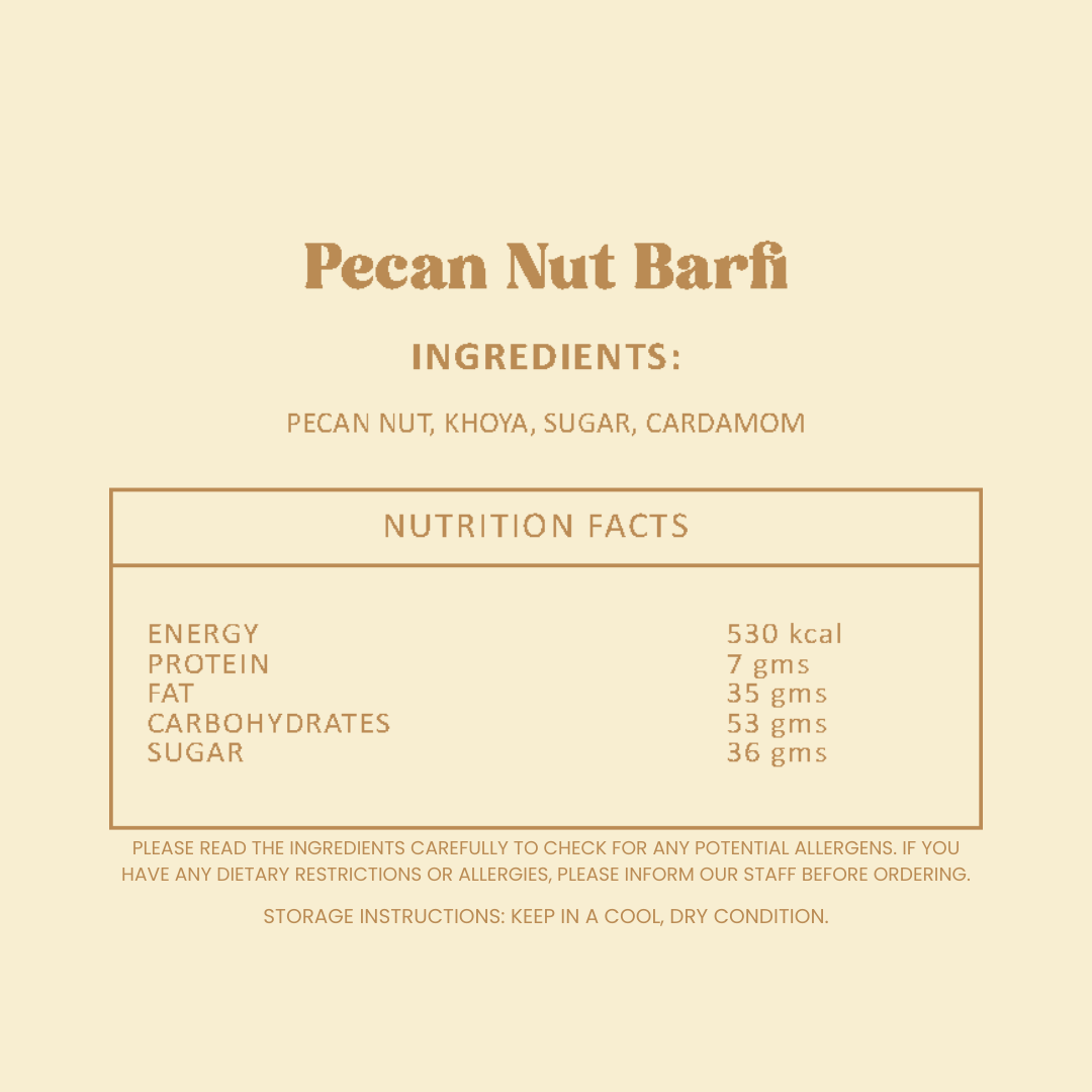 Pecan Nuts Burfi