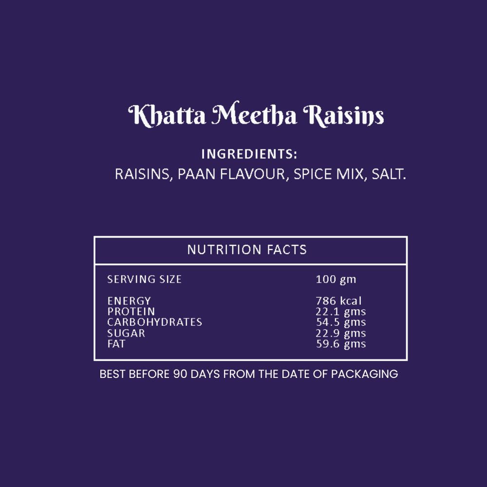 Khatta Meetha Raisins - 350gm