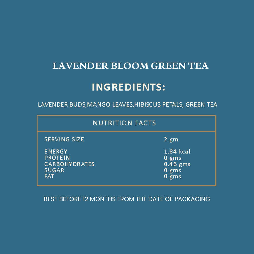 Lavender Bloom Green Tea - 50gm
