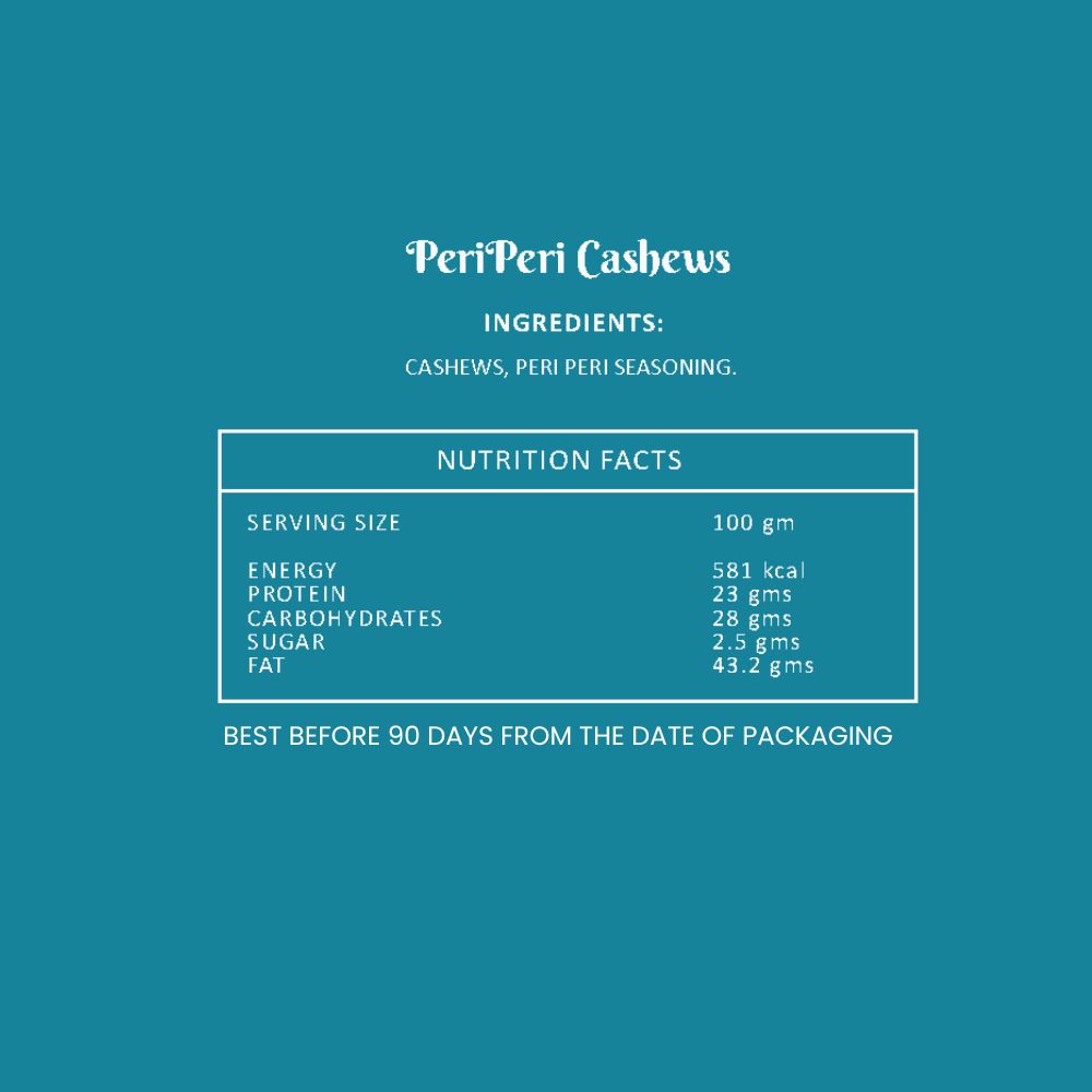 Peri Peri Cashews - 200gm