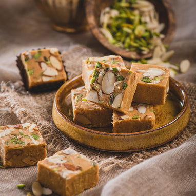Shahi Besan Badam Barfi