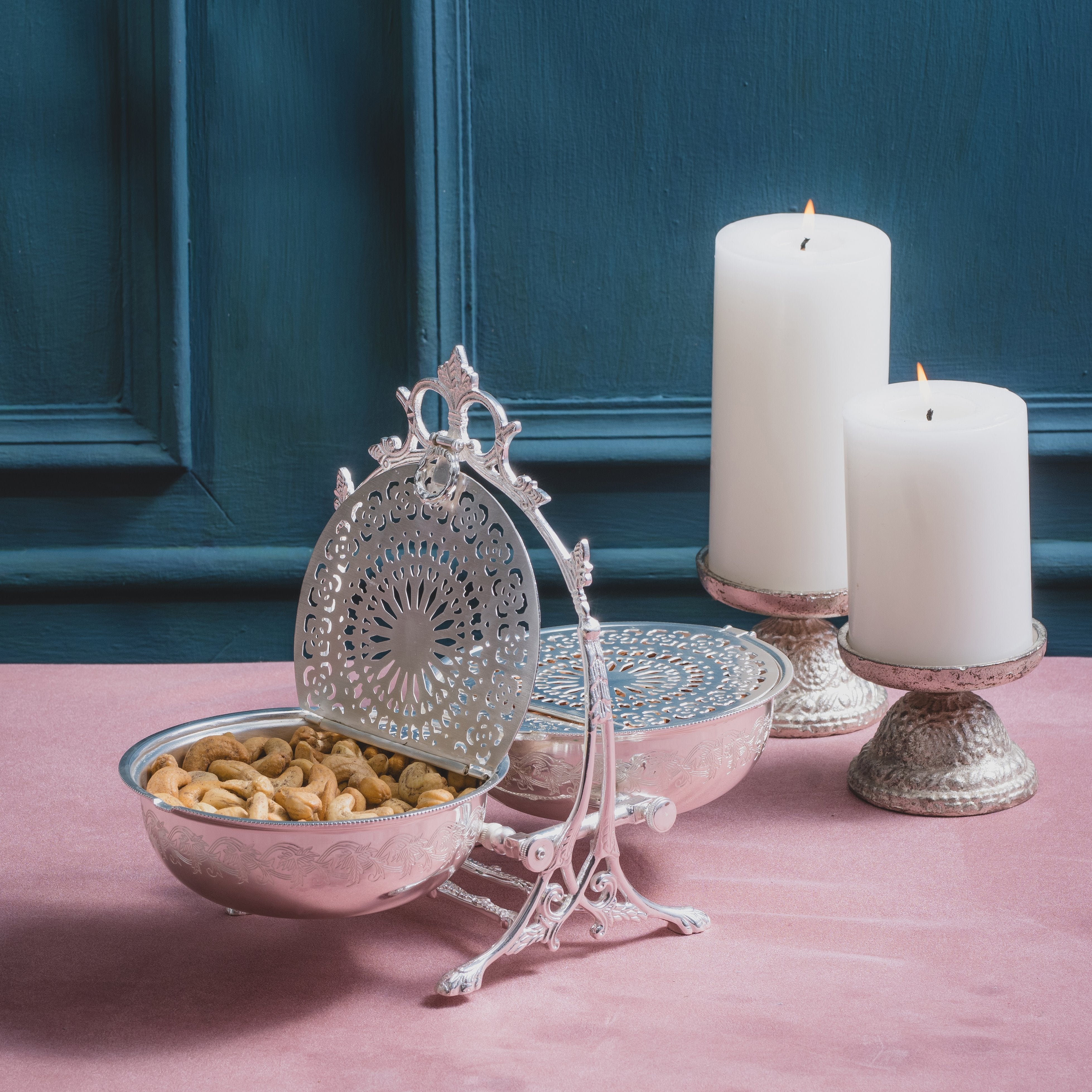 Portable Brass Antique Style Dry Fruit Box