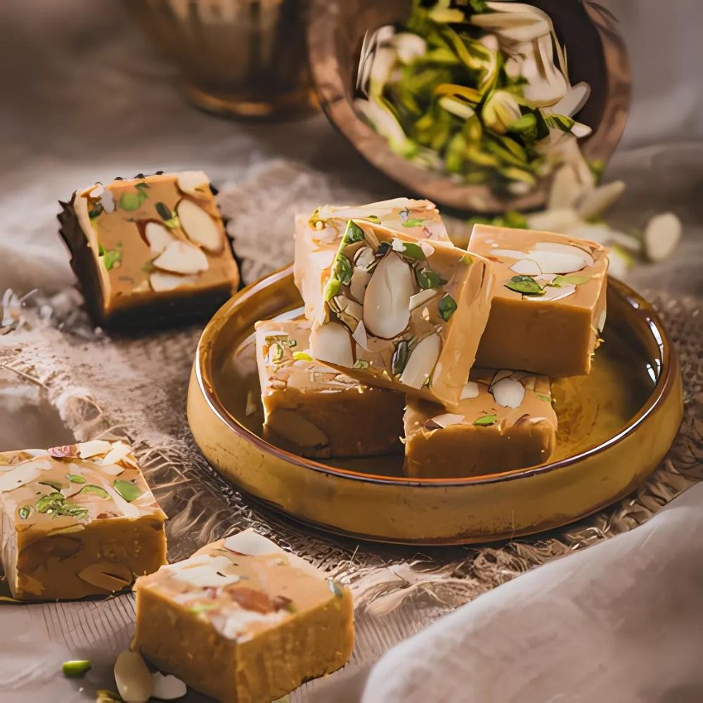 Shahi Besan Badam Barfi