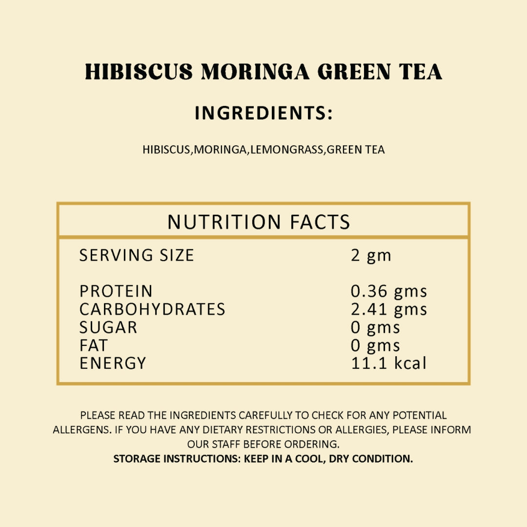 Hibiscus Moringa Tea - 50gm