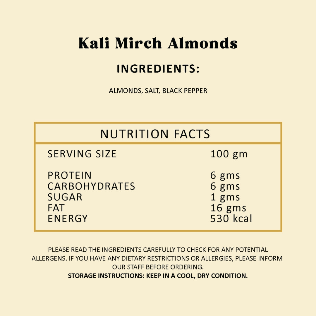 Kali Mirch Almonds - 200gm