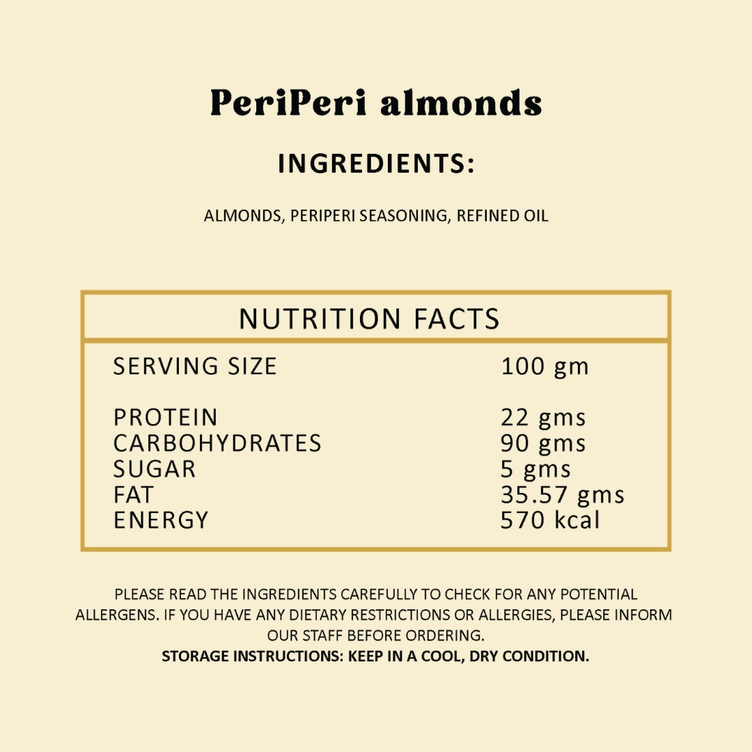 Peri Peri Almonds - 200gm