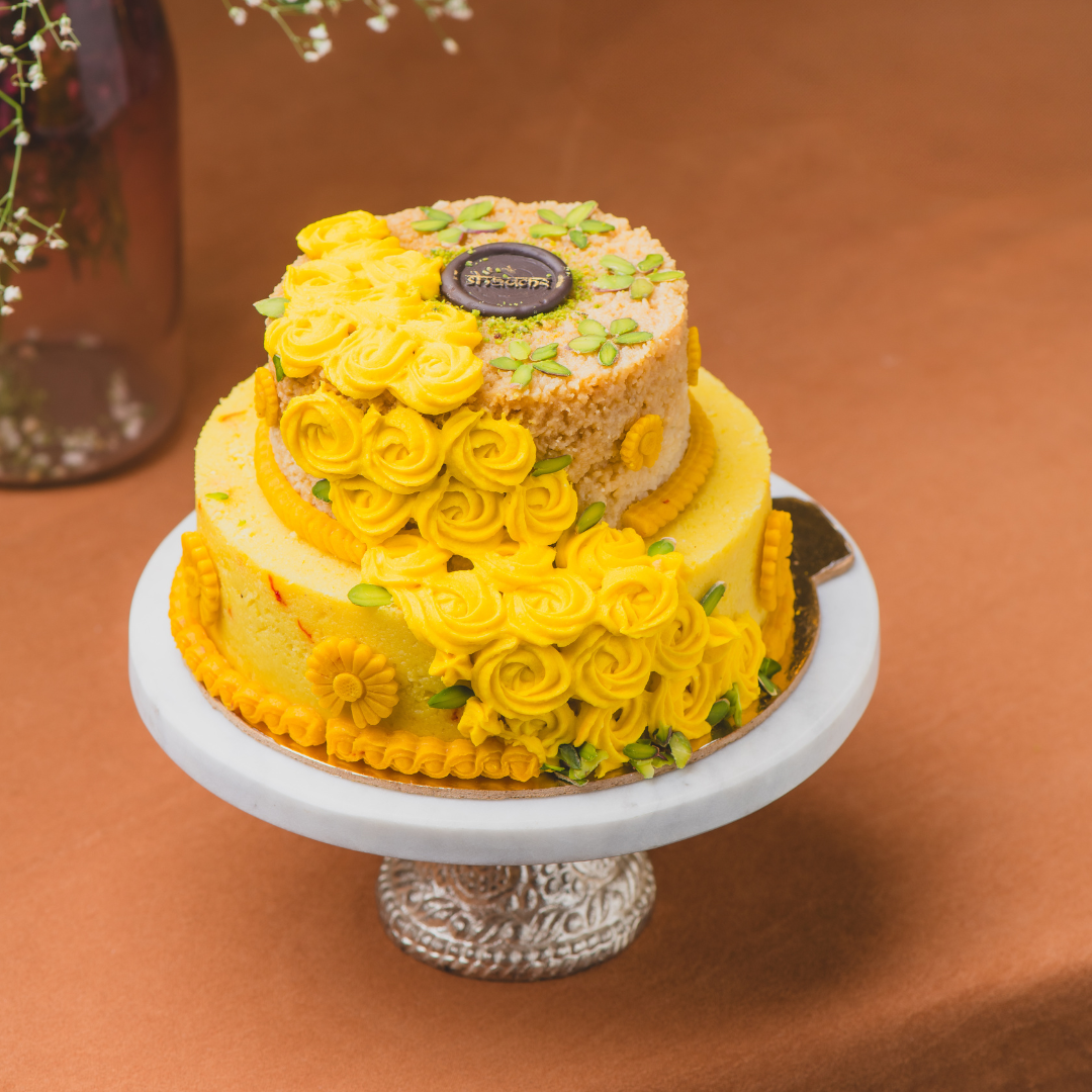 Kesar Badam Kalakand Cake - 1.5kg