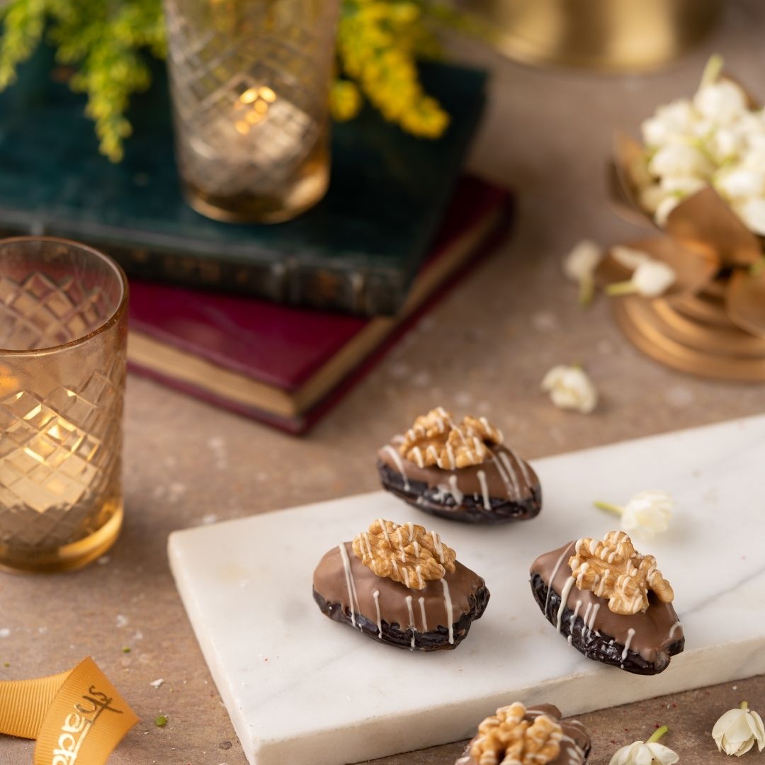 Dark Chocolate Walnut Dates