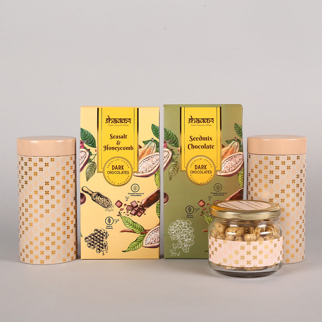 Gourmet Hamper in a Hexagon Pine Wood Tray