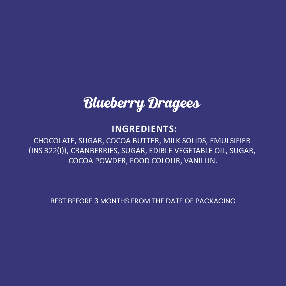 Blueberry Dragees - 170gm