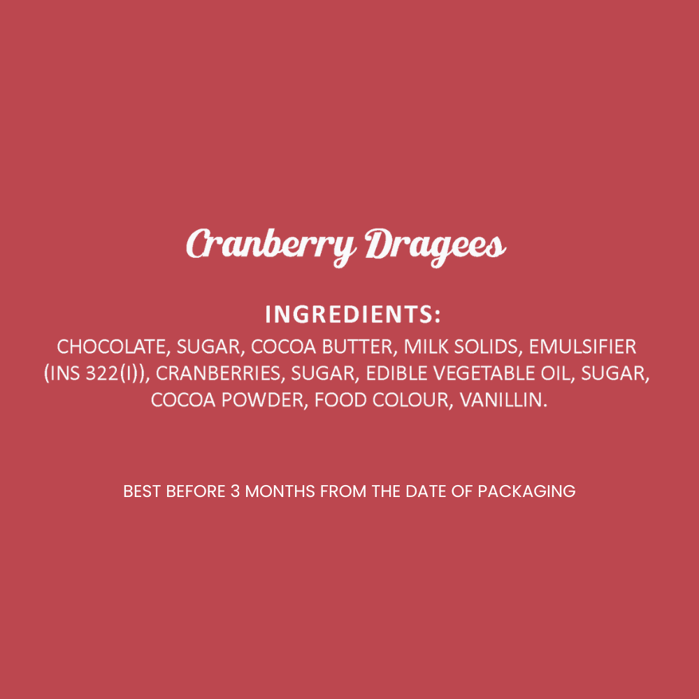 Cranberry Dragees - 170gm