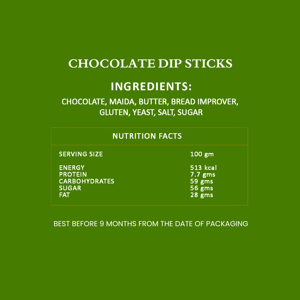 Chocolate Dip Sticks - 180gm