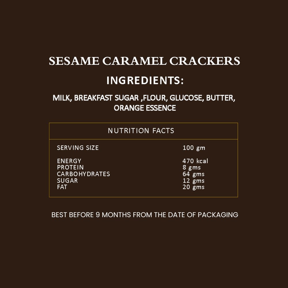 Sesame Caramel Cracker - 150gm