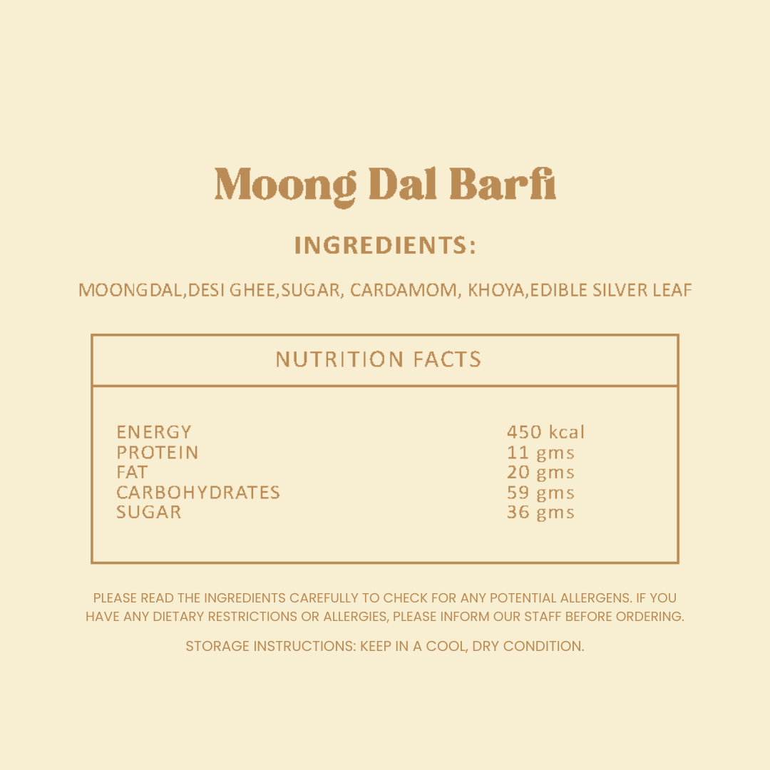 Moong Dal Barfi