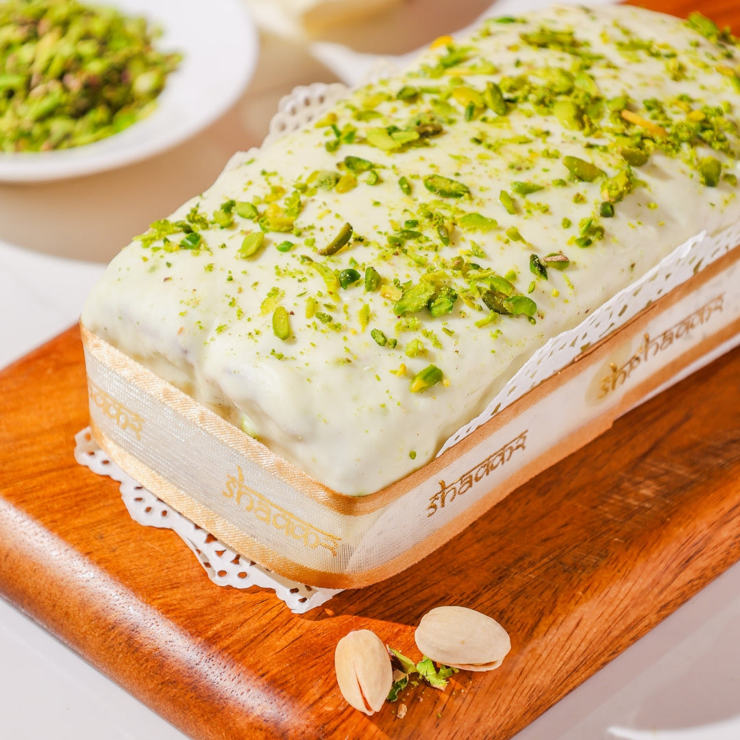 White Pistachio Chocolate Cake - 450gm