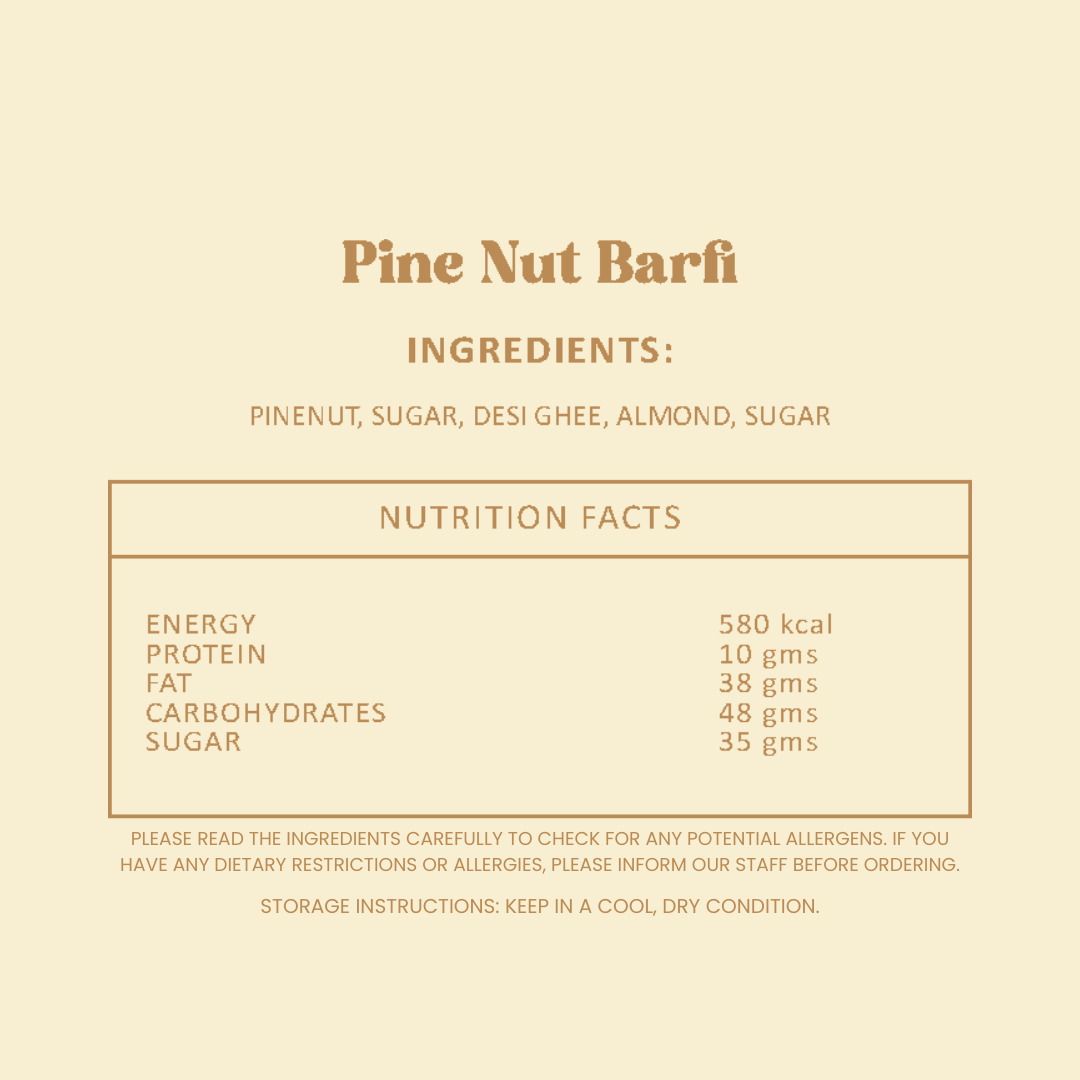 Pine Nut Burfi