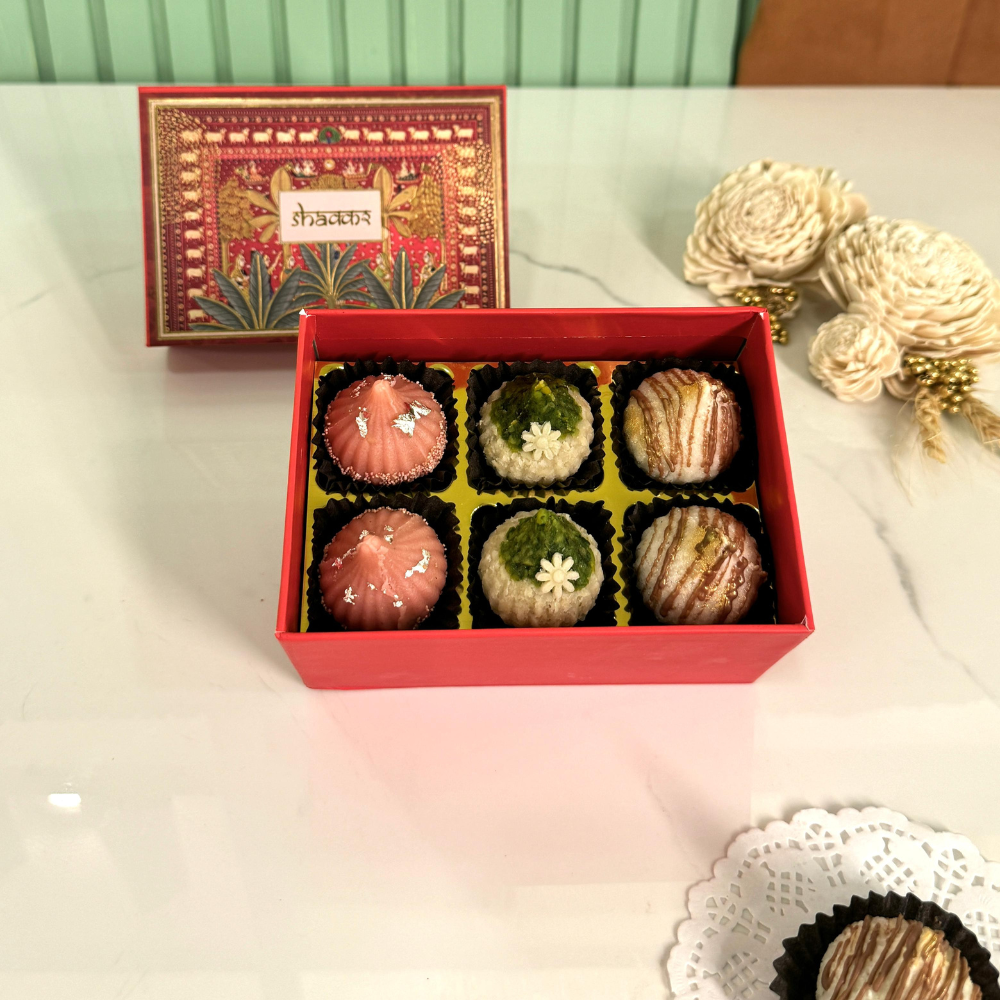 6 pcs Assorted Modak Box