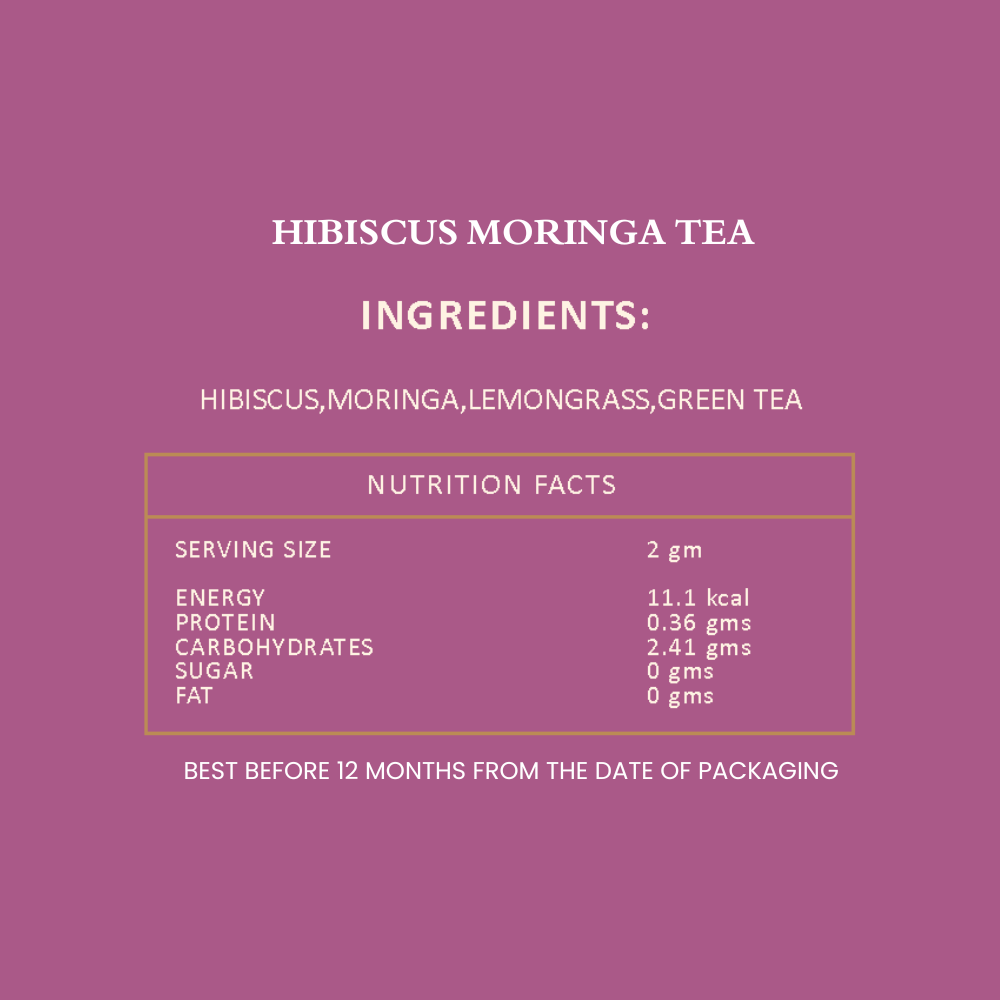 Hibiscus Moringa Tea - 50gm