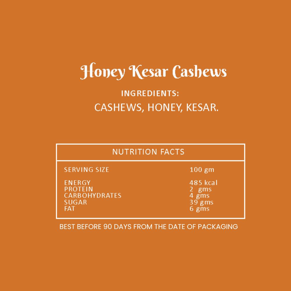 Honey Kesar Cashew - 200gm