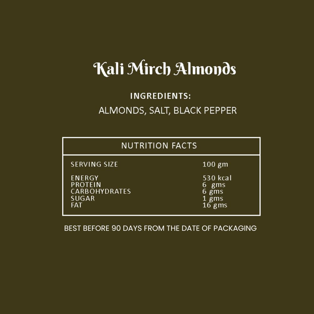 Kali Mirch Almonds - 200gm