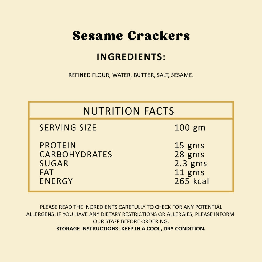Sesame Caramel Cracker - 150gm