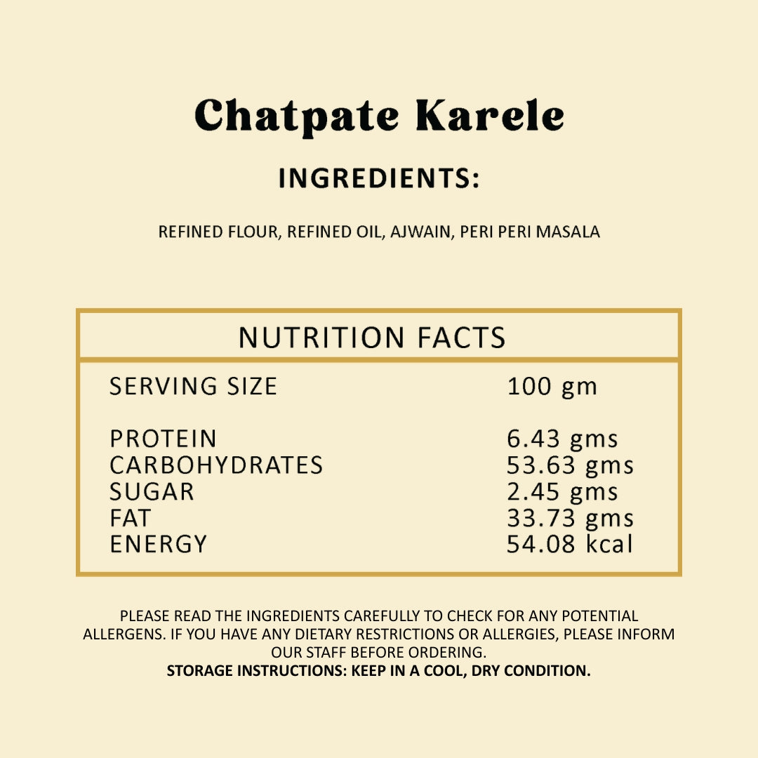 Chatpate Karele