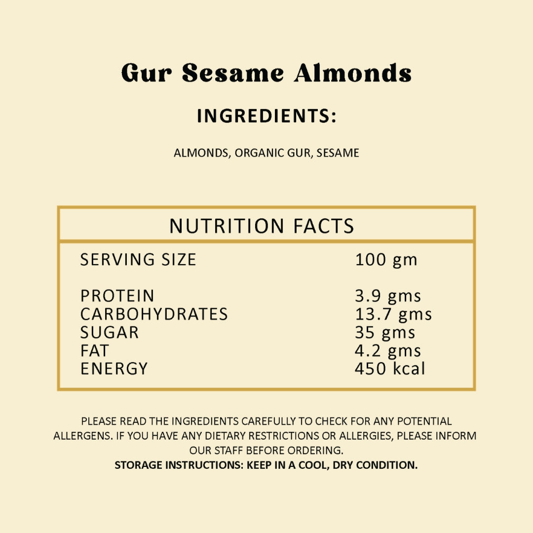 Gur Sesame Almonds - 200gm