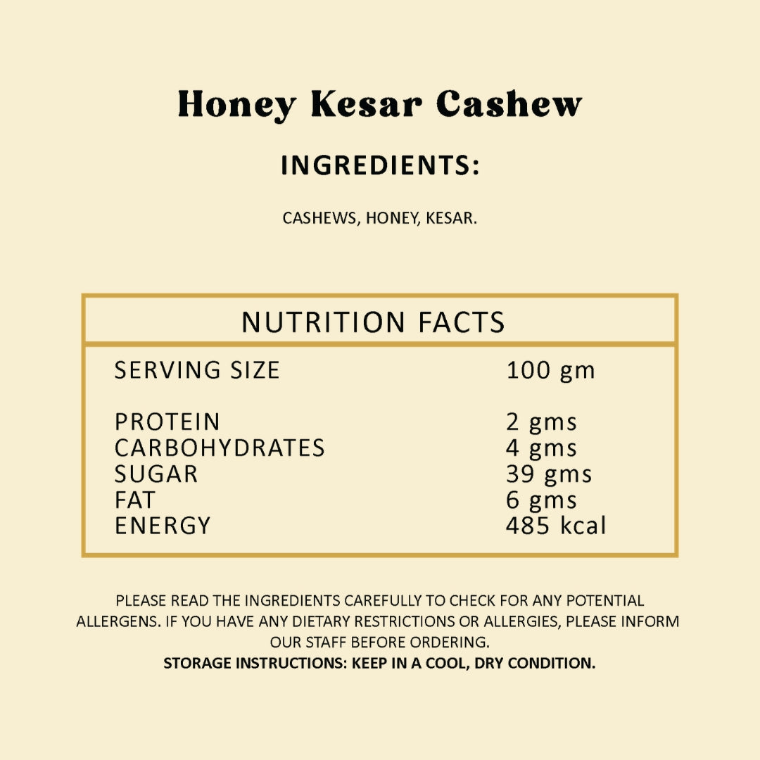 Honey Kesar Cashew - 200gm