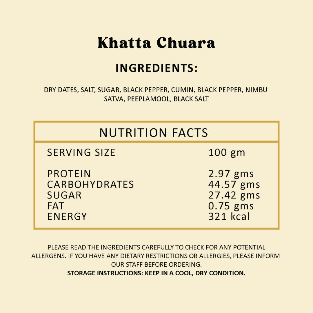 Khatta Chuara - 110gm