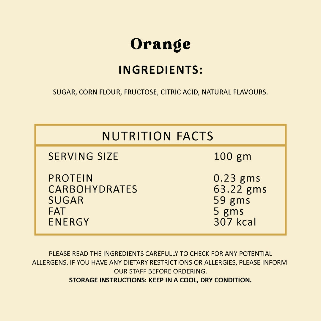 Orange Jujubes - 200gm