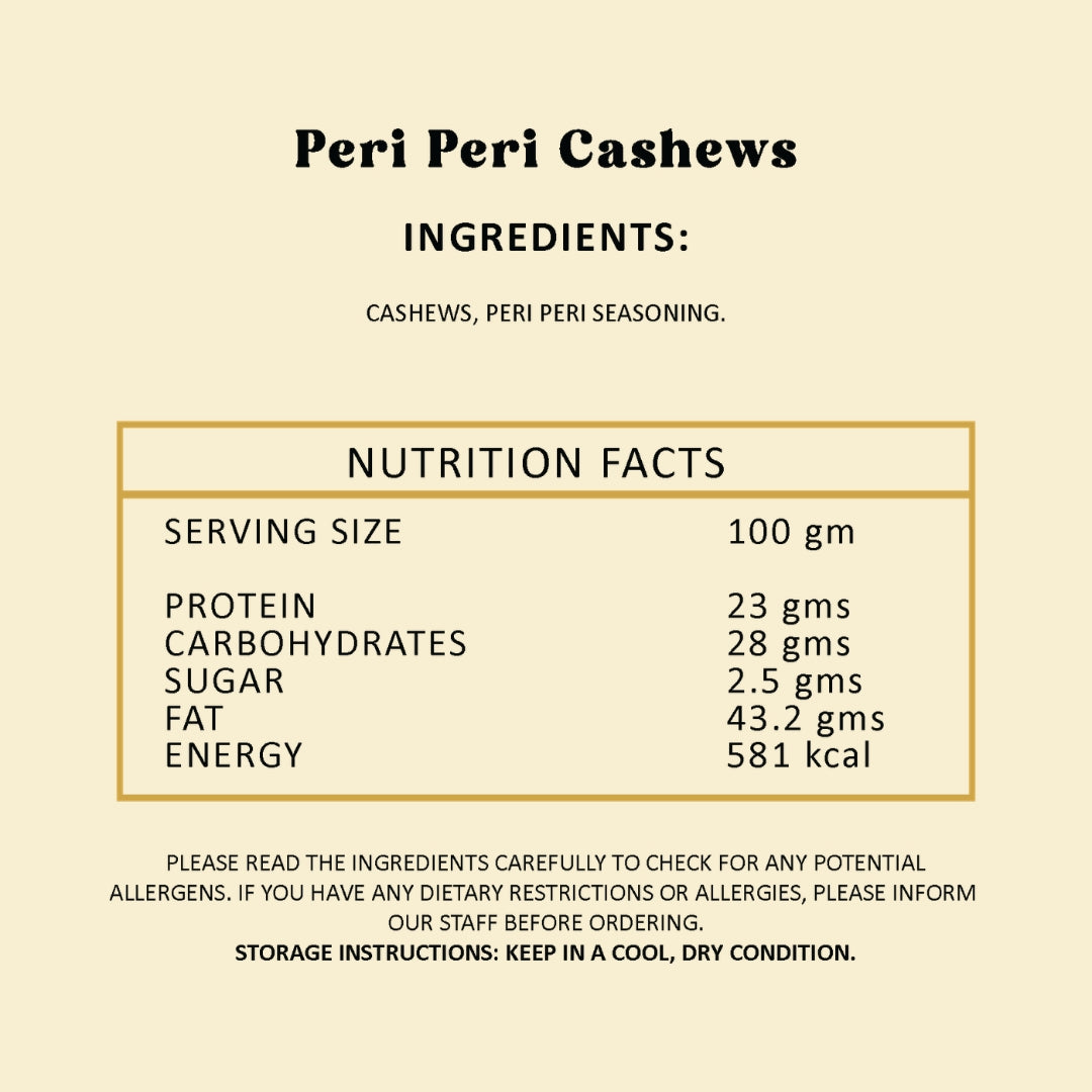 Peri Peri Cashews - 200gm